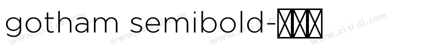 gotham semibold字体转换